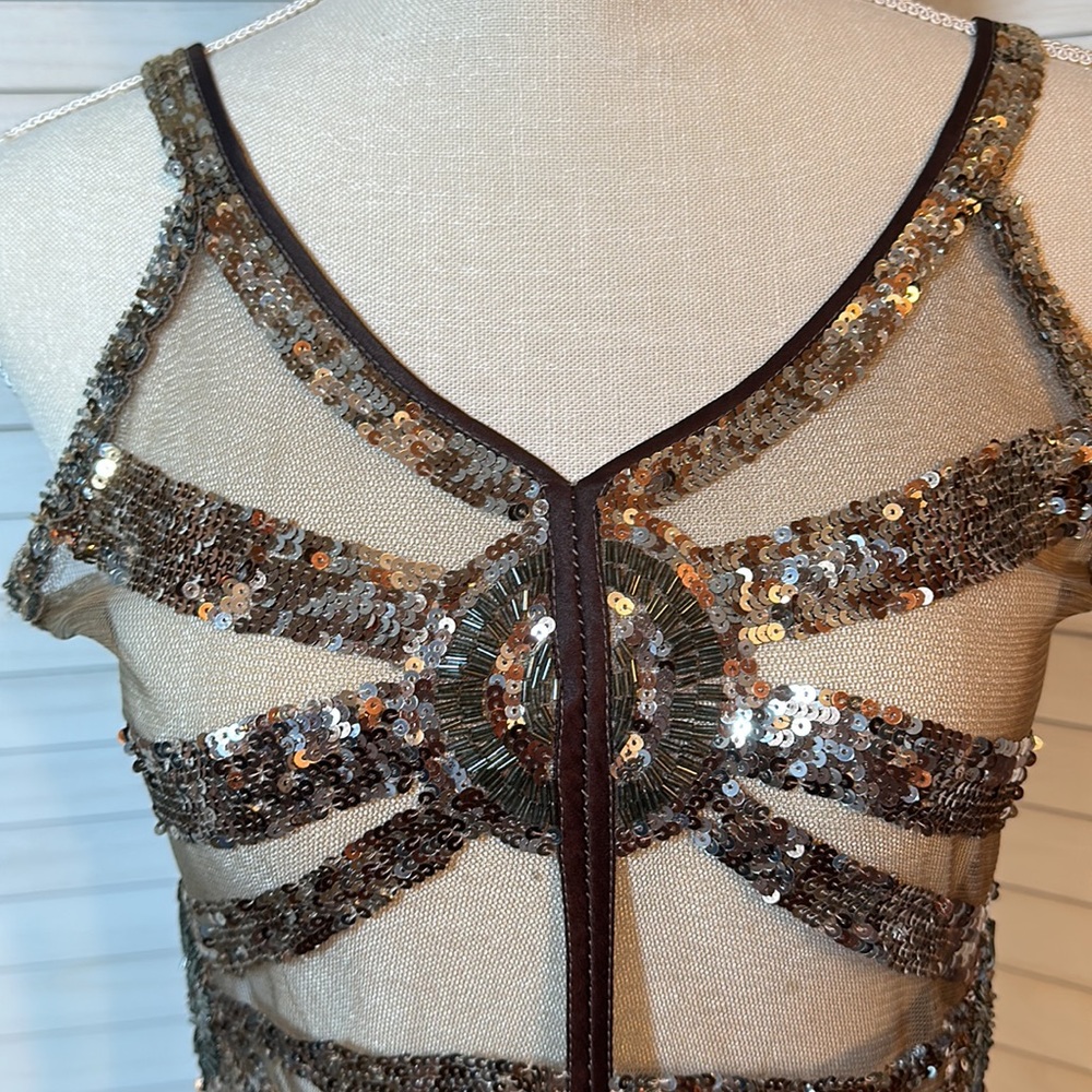 Sony Wardrobe Department Daring Sexy Sequin Mini Dress or Glam Swim Coverup - Picture 11 of 16
